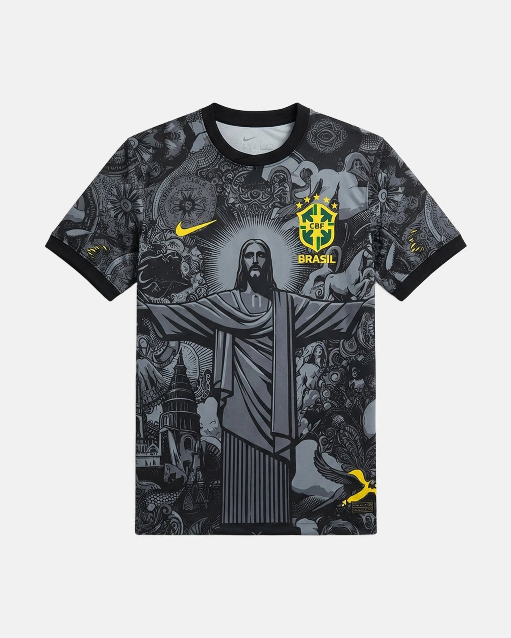 Maillot Bresil Jesus Gris